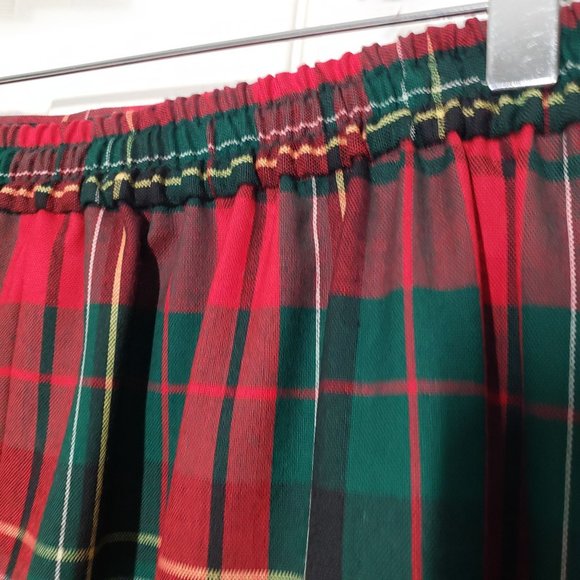 Vintage 90s Pendleton Knockabout Wool Plaid Skirt Tartan Red Christmas Womens 12 - Picture 10 of 12